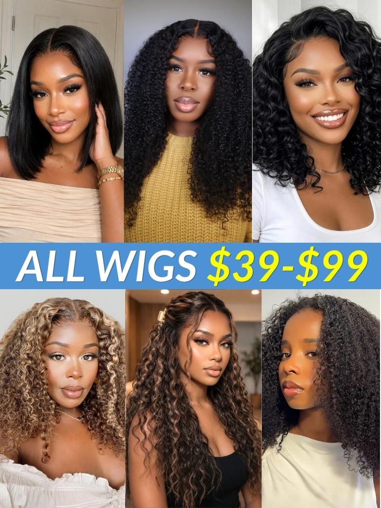 $39-$99 Sunber Put On & Go Wigs Flash Sale Limited Stock For Back To School