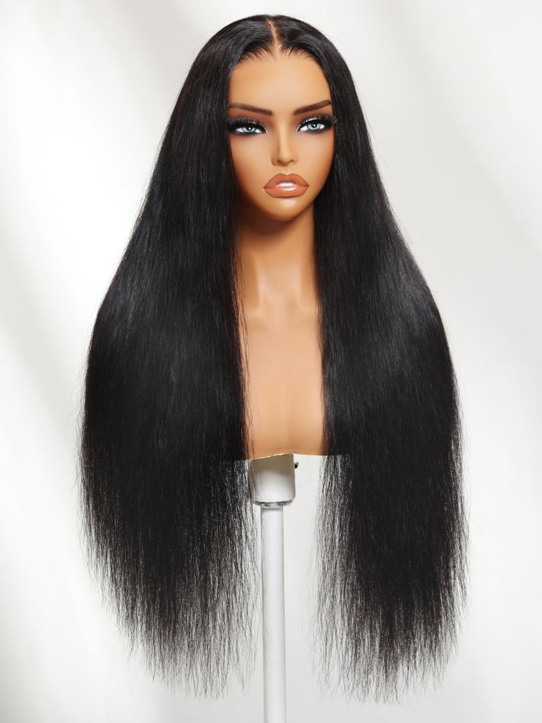 Sunber 2 in 1 Wet Wavy & Straight 7x5 Bye Bye Knots 180% Density Water Wave Human Hair Wig