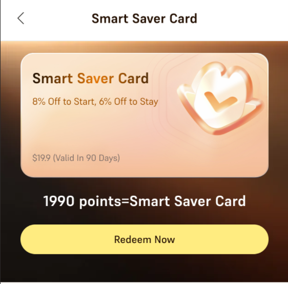 Sunber Smart Saver Card