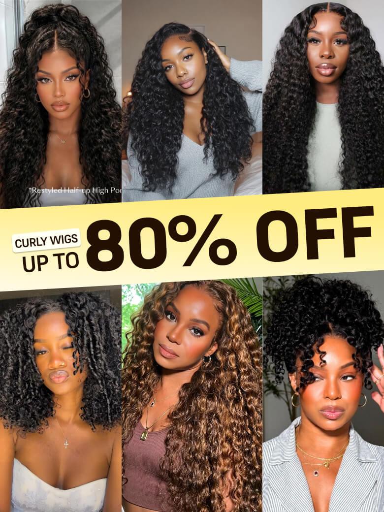 Low to $49 | Put On & Go/ 7*5 Bye Bye Knots/ 13*4 Pre Everything 100% Human Hair Wigs Limited Stocks Vip Member Offer Flash Sale