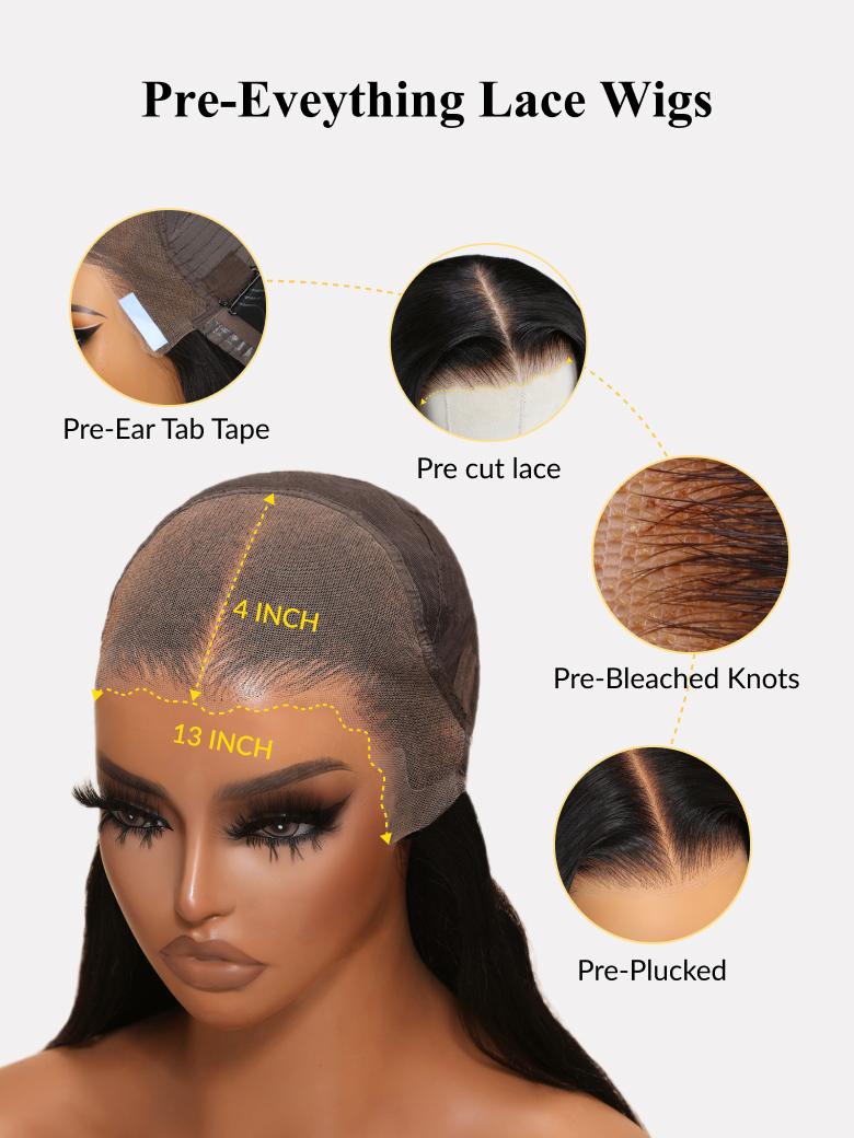 Sunber Honey Brown Caramel Highlights Layered Loose Wave 13x4 Pre Everything With Face Framing Curtain Bangs
