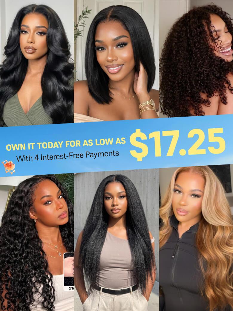 As Low as $17.25 by Installment | 7x5 Bye Bye Knots™ Lightweight & Breathable Wigs