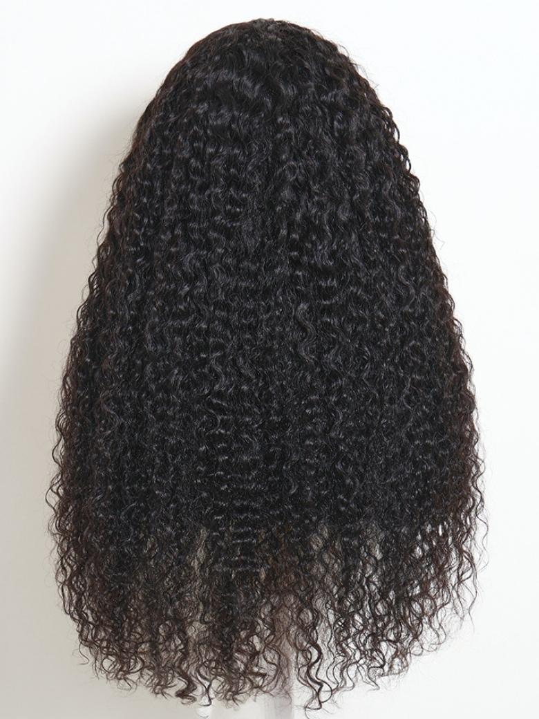 Sunber Upgrade New V Part Wet & Curly 2 in 1 Straight to Curly Glueless Human Hair Wigs