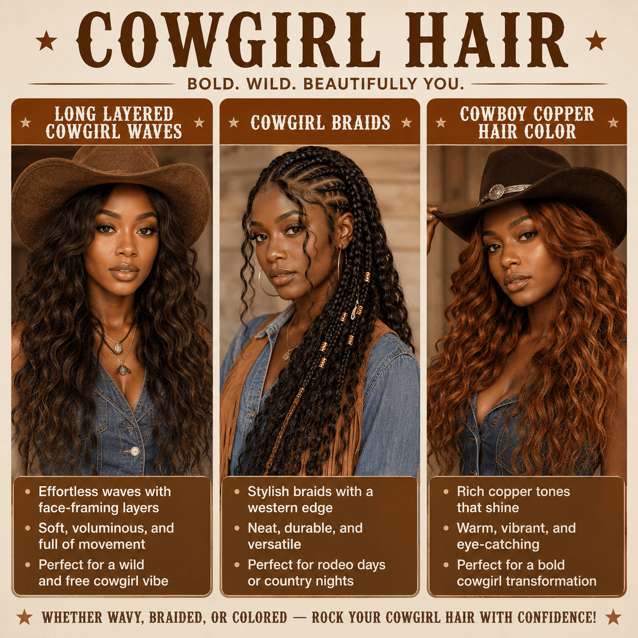 2026's Most Popular Cowgirl Hairstyles