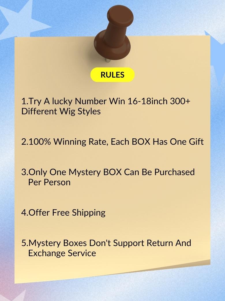 Sunber $89 Mystery Box Win 16-18inch 300+ Different Wig Styles Value $399 Flash Sale
