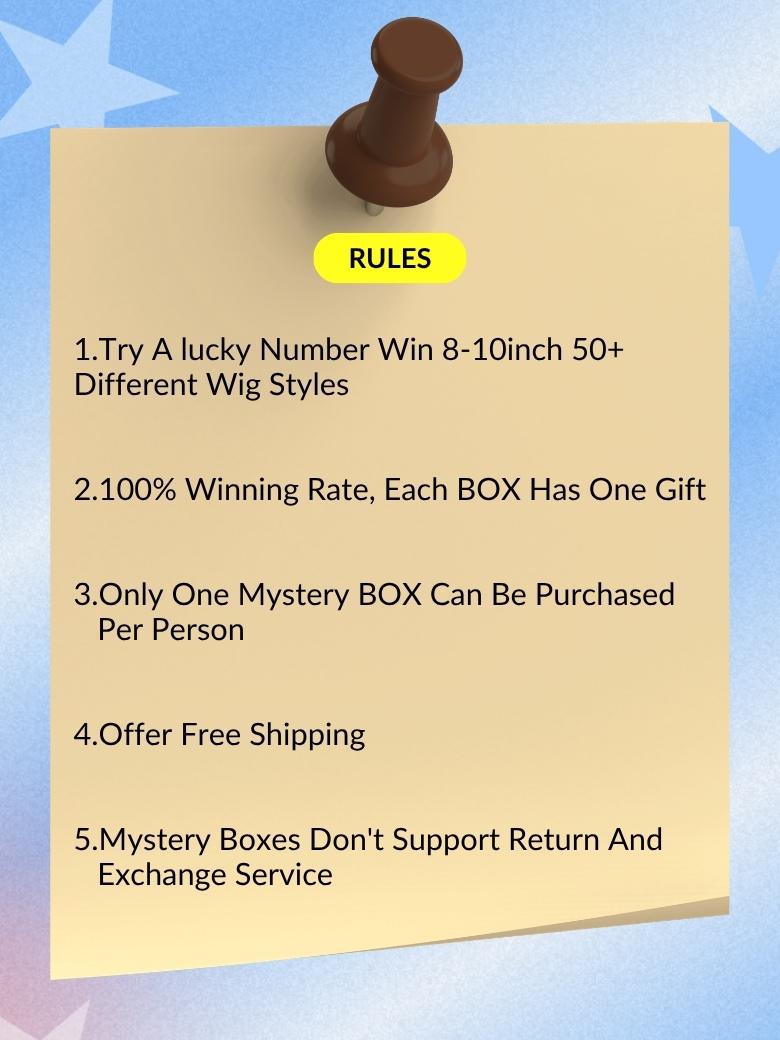 Sunber $49 Mystery Box Win Value $199 Human Hair Glueless Wig Flash Sale