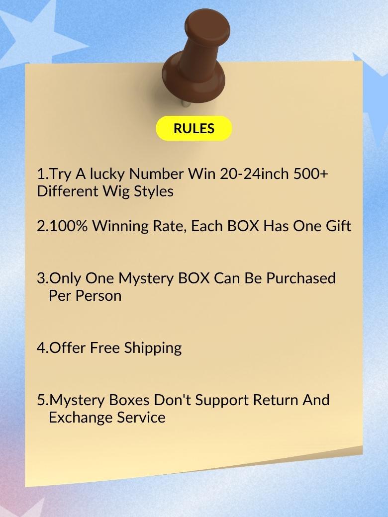 Sunber $119 Mystery Box Win 20-24inch 500+ Different Wig Styles Value $399 Flash Sale