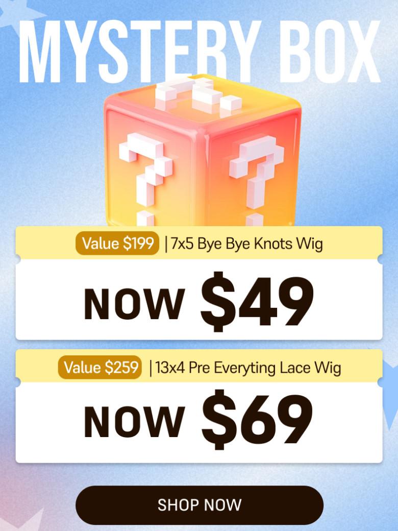 Sunber $49 Mystery Box Win Value $199 Human Hair Glueless Wig Flash Sale