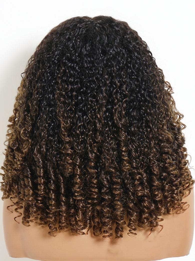 Sunber Full Finger Coils 7x5 Bye Bye Knots Chestnut Brown No Slip Lace Wig With Invisi Drawstring