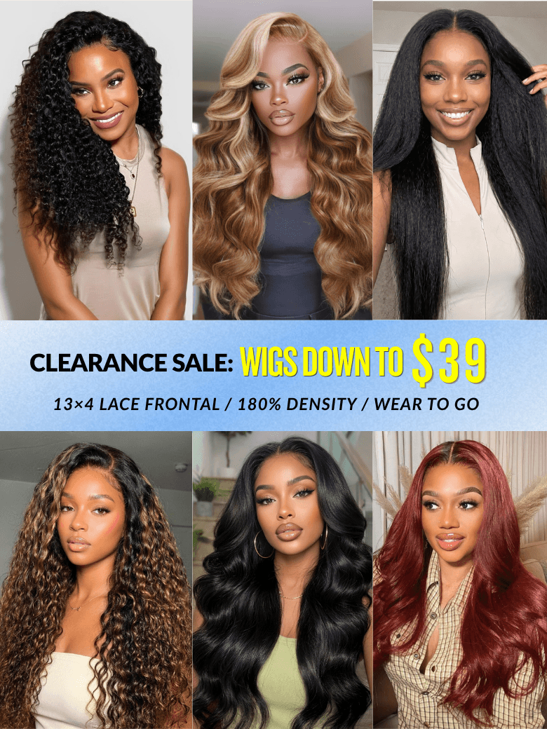 Wigs From $59 | 13x4 Lace Frontal Wig Limited Stock VIP Access Flash Sale