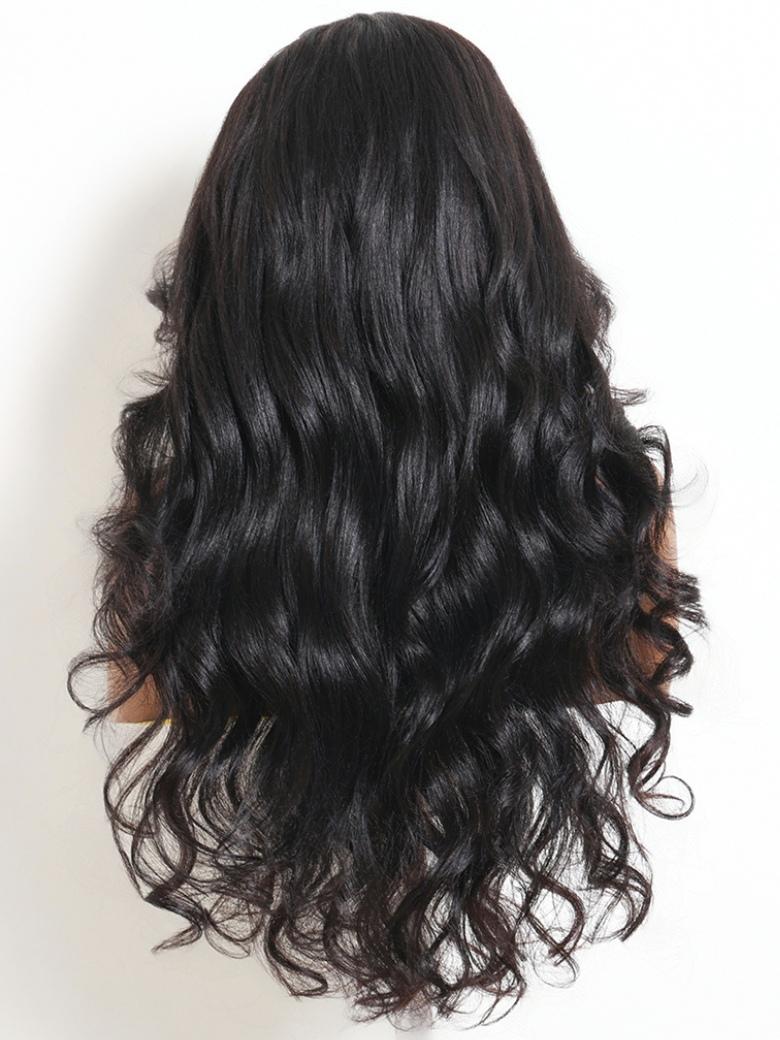 Sunber Yaki Body Wave 7x5 Bye Bye Knots with Face-Framing Layers Lace Closure Wig