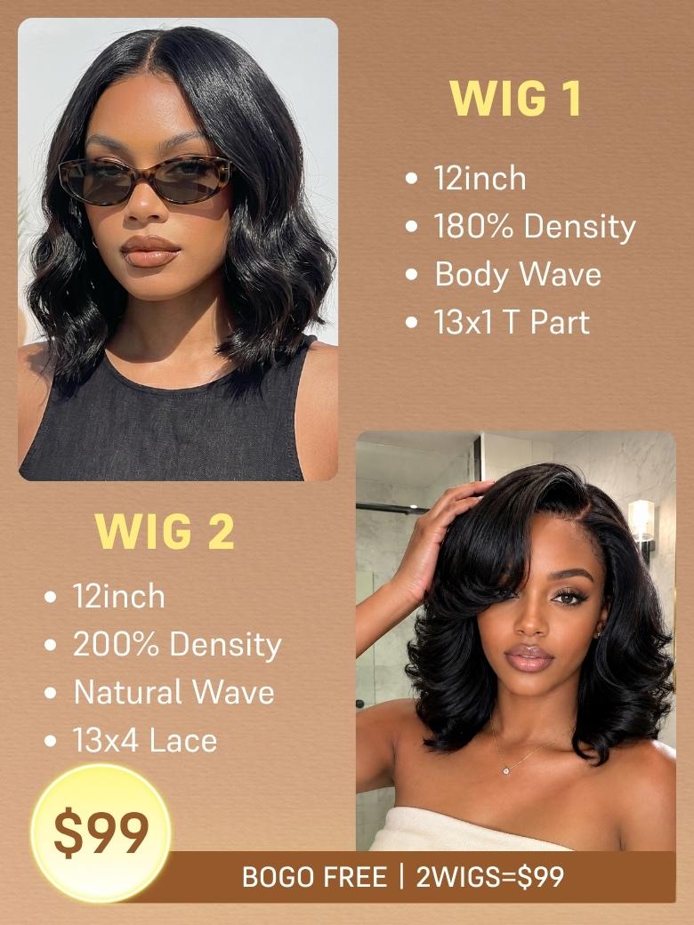2Wigs=$79 | Sunber Buy One Get One Free Wig  Flash Sale