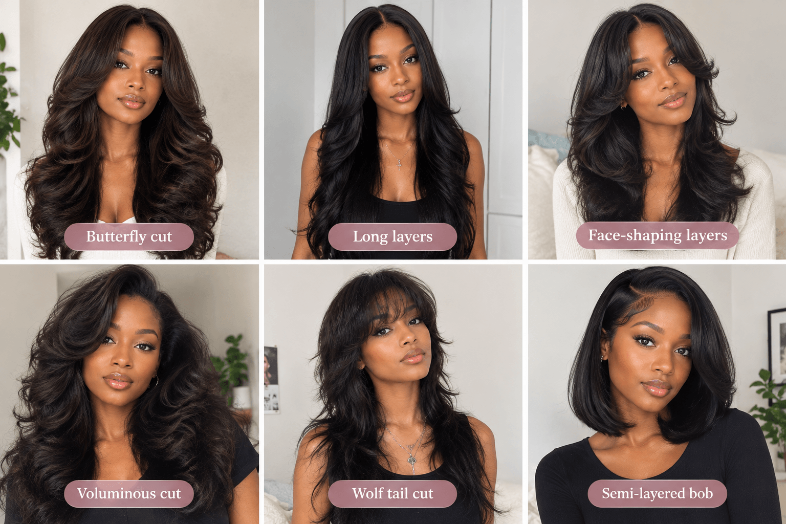 Common layered hairstyles