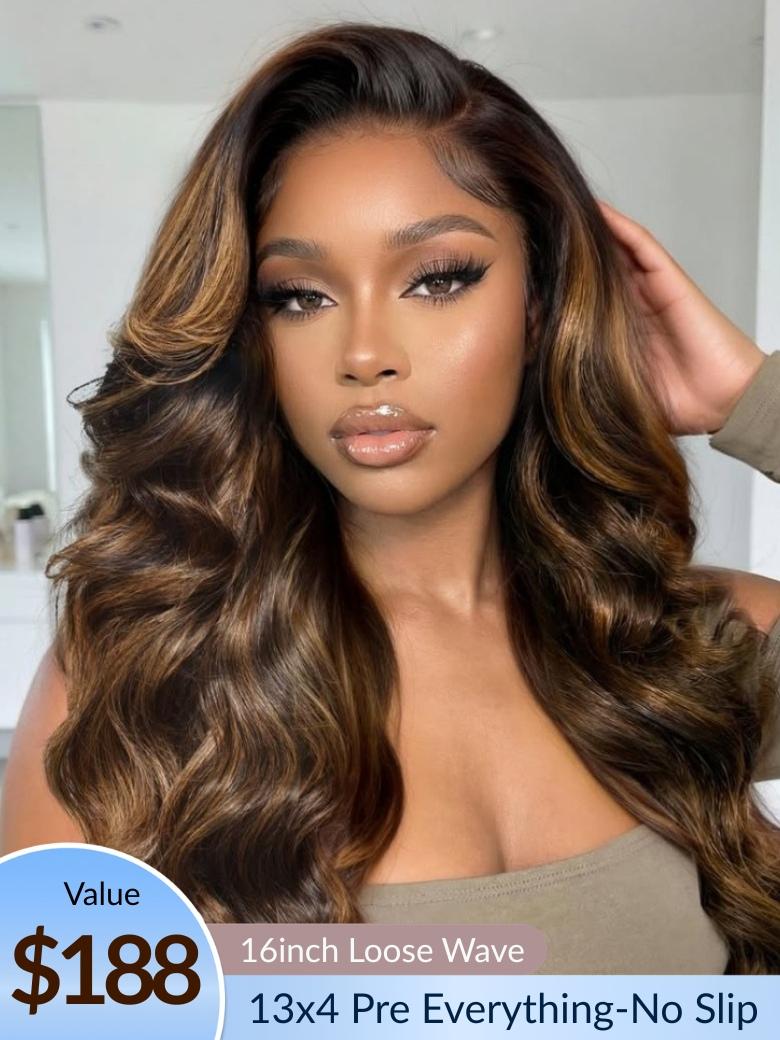Sunber $69 Mystery Box Win 24inch Value $259 Loose Wave 13x4 Lace Frontal Wig Flash Sale