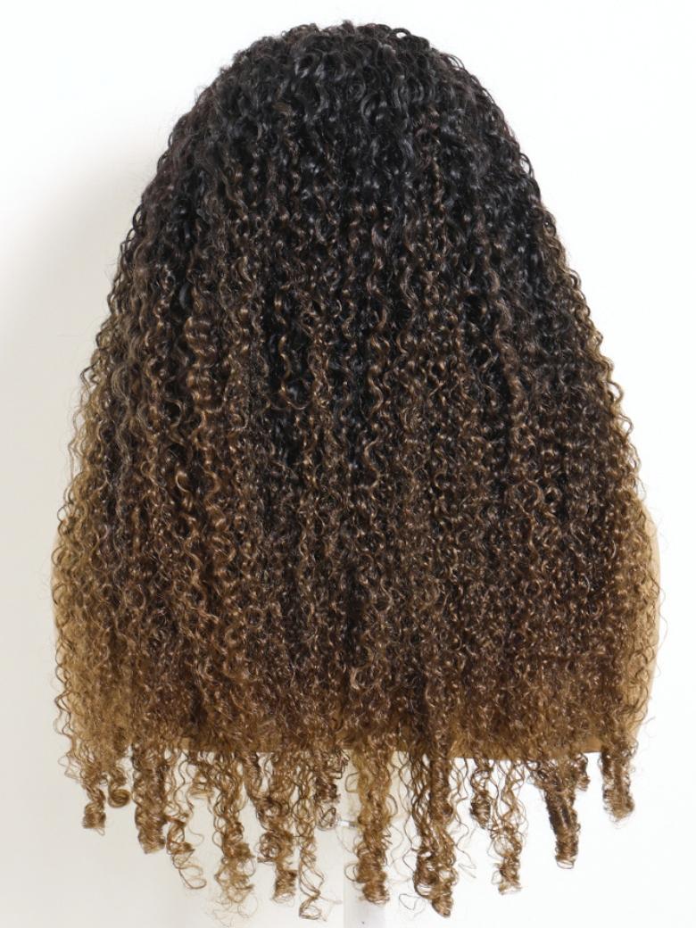 Sunber Finger Coils 2-IN-1 Switch™ Headband & Half Wig Chestnut Brown With Spiral Curls Twist Out At The End