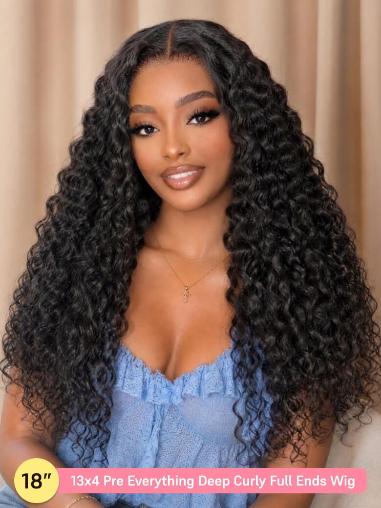 UP TO 90% OFF| Sunber Full Curls Natural Volume Wear and Go Wig Flash Sale